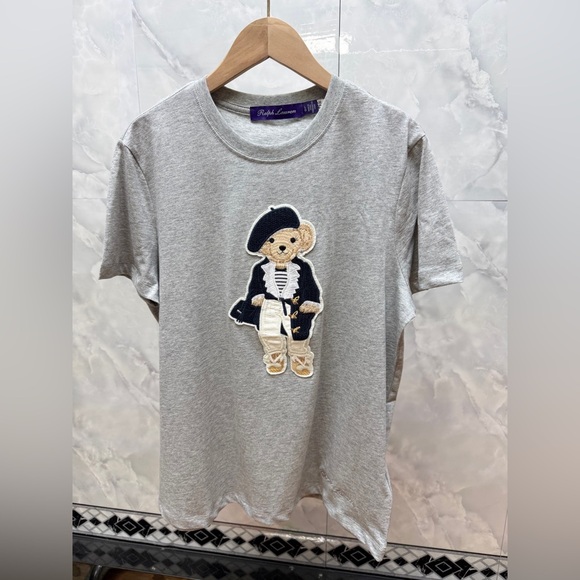 Meet the Posher Tops - Polo Ralph Lauren bear embroidered crewneck T-shirt